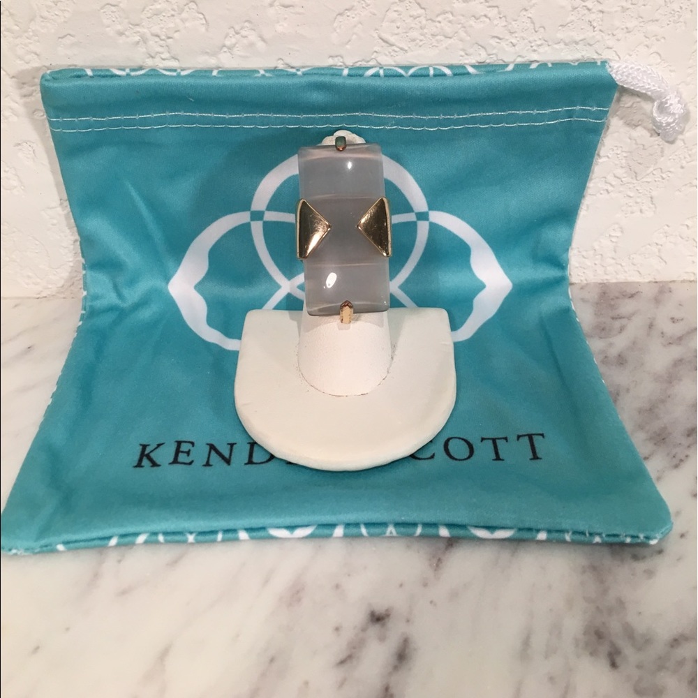 KENDRA SCOTT ‘Tobin’ Ring, Gold/Slate